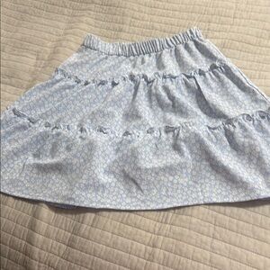 H&M Girls Light Blue Tired Mini Skirt Casual